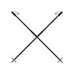 Colorado Adventure Guides Crossed Ski Poles